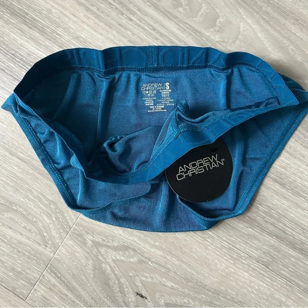 Andrew Christian | Sensual Rib Brief w/ Almost Naked in Deep Teal (Small)